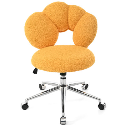 Fabric 360 Swivel And Height Adjustable Chair For Various Spaces, Semi - Wrapped Ergonomic , Five , 4.3 Inch Cushion, 16.1 19.3 Inches Seat Multiple Environments,