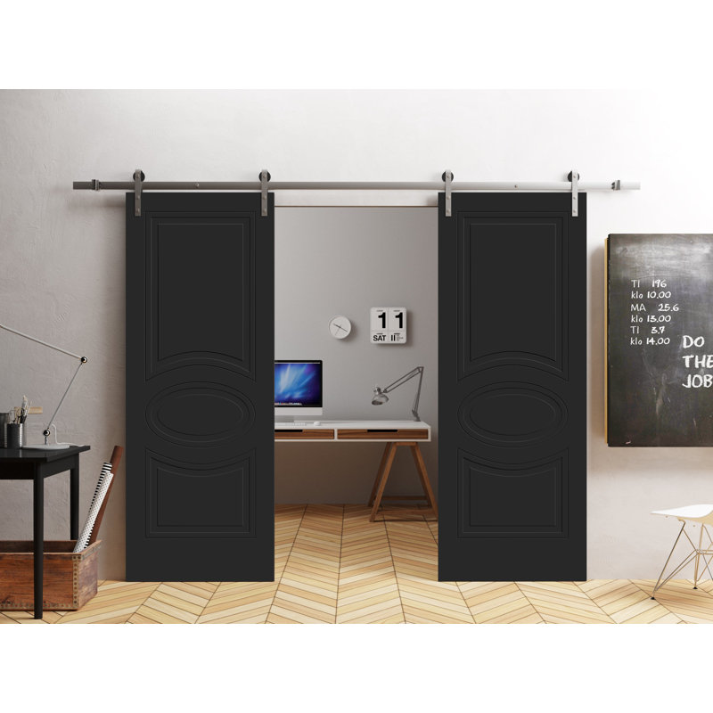 Porte standard à panneaux en bois massif, 42 po x 84 po
