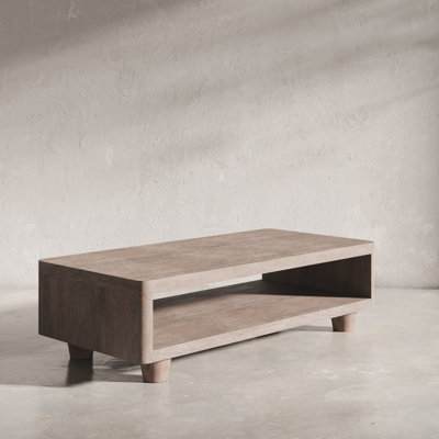 Solid Wood Solid Coffee Table with Storage