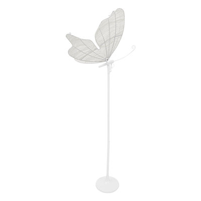 Lampe sur pied papillon, lumière ambiante à DEL, décoration de mariage, blanc