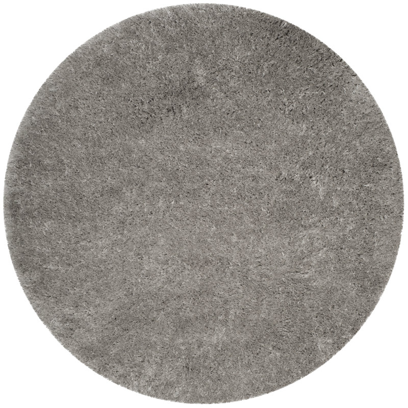 Tapis argenté Hermina, Rond 3 pi