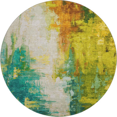 Premium Machine Washable Mouton Abstract Rug