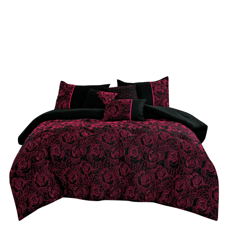 Ensemble d'édredon 6 pièces Inaya Luxury, Queen Comforter + 5 Additional Pieces