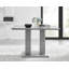 Edzard Double Pedestal High Gloss Dining Table Set with 4 Luxury Velvet Dining Chairs-53115188-53115191