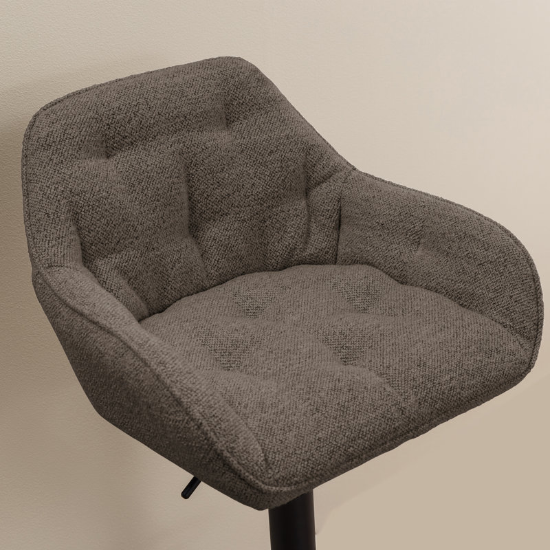 Washingtonville Upholstered Adjustable Height Counter Stool, Taupe