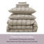 Ensemble d'édredon 7 pièces Bed in a Bag Seersucker-124623653-124871278