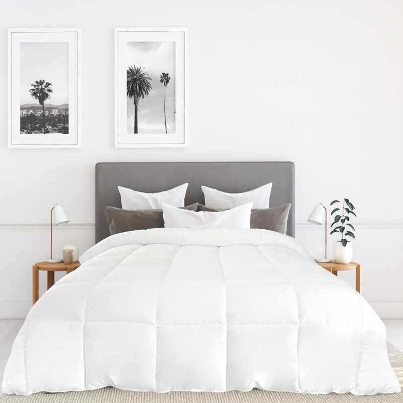 Oversized White Microfiber Queen Duvet Insert