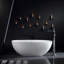 freestanding solid surface soaking bathtub