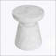 Table d'appoint d'extérieur en travertin Ponti, légère et durable pour une utilisation intérieure et extérieure, conception multifonctionnelle avec finition élégante-1058409487