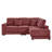 93'' Reversible Modern Upholstered L-Shape Sectional Sofa-371120052