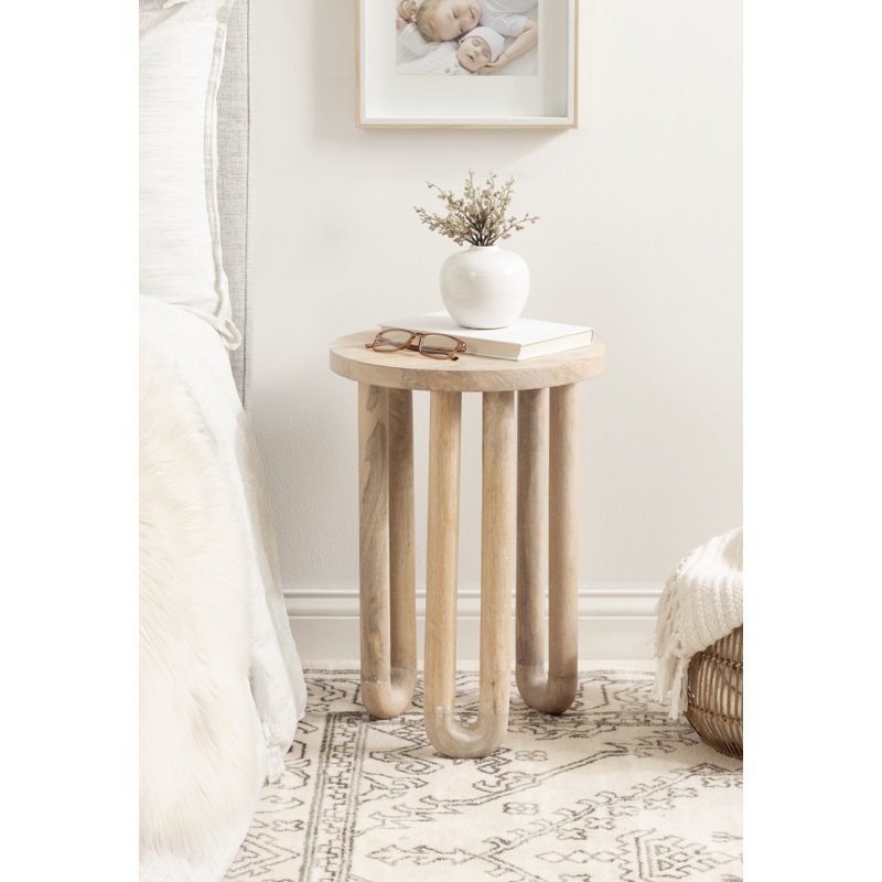 Table d'appoint ronde Modern Living, Brun