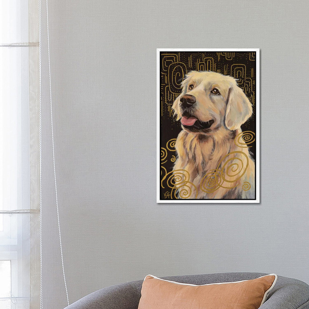 Gold Retriever von Alona Vakhmistrova - Galerie-verpackte Leinwand Giclée auf Leinwand