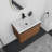 Bathroom Vanity With Sink (Brown)