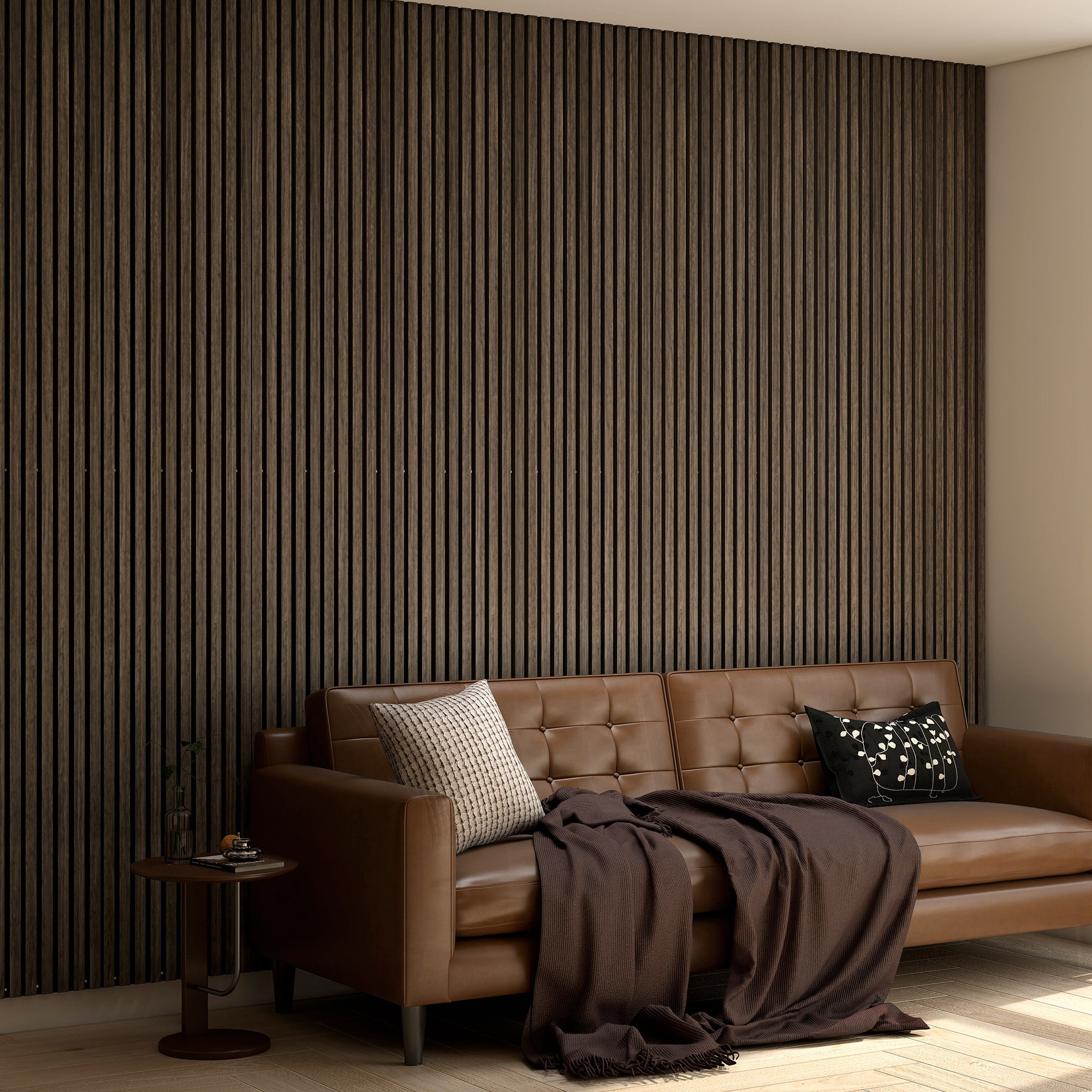 HomCom 4 Pack 3D Acoustic Panels, 95" x 8" Soundproof Wood Panels for ...