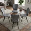 Upholstered Upholstered Back Side Chair in Grey