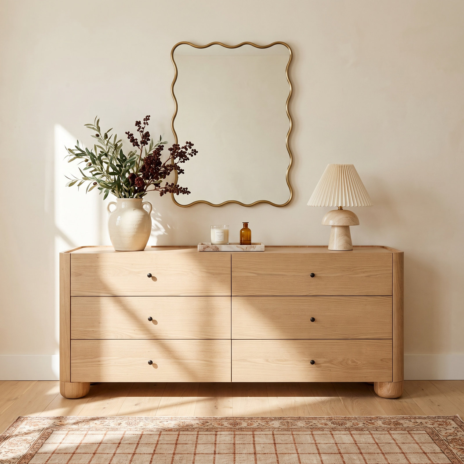 Gibson 6 Drawer Dresser Natural