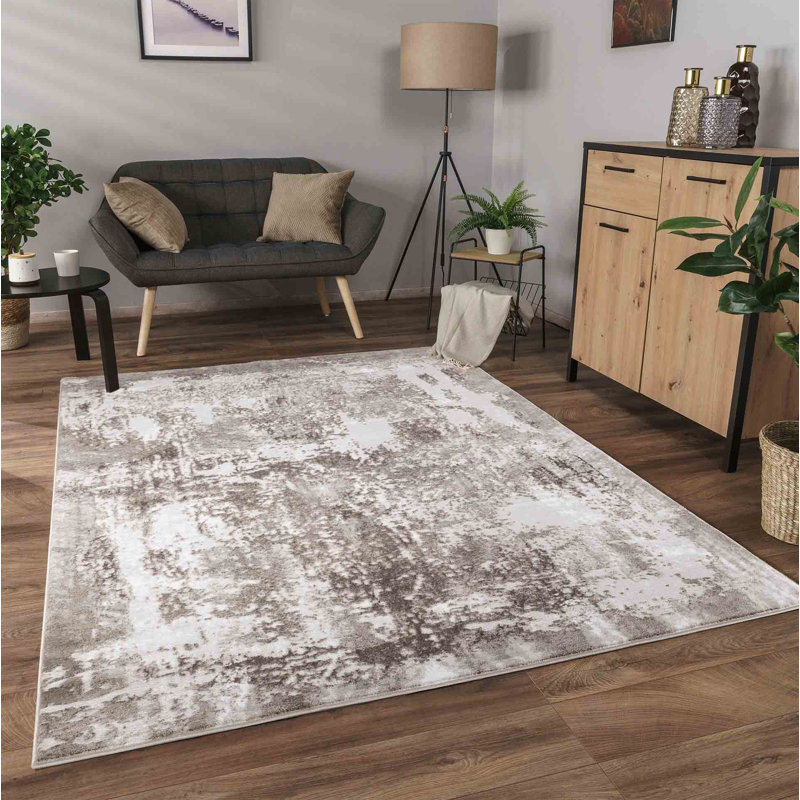 Galt Abstract Area Rug, Rectangle 80cm x 150cm