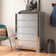 Commode 5 tiroirs avec bordure miroir Fazeley