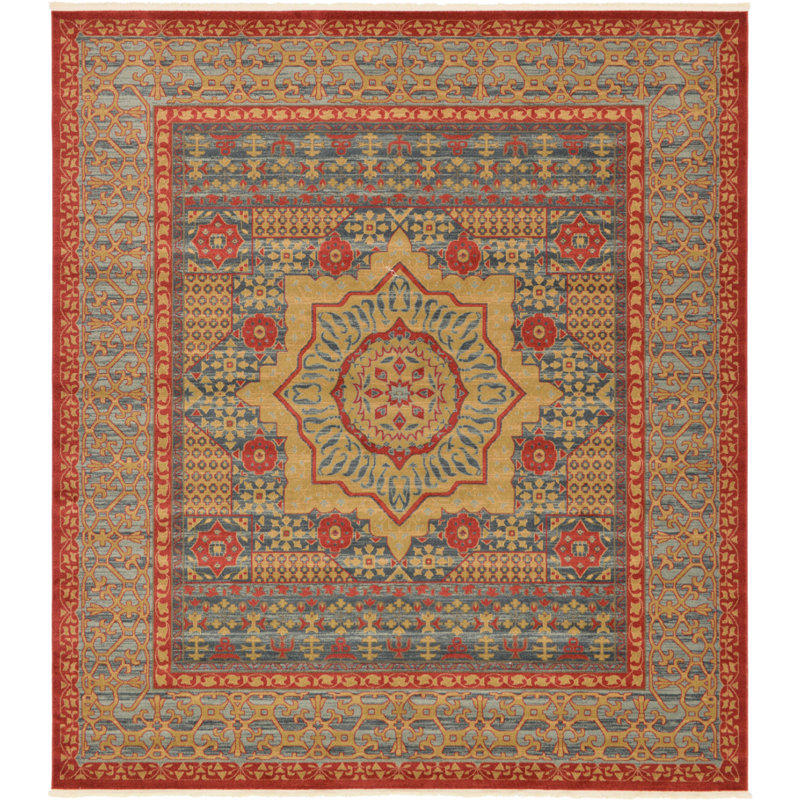 Ophelia Oriental Indoor Rug, Square 10" x 11'4"