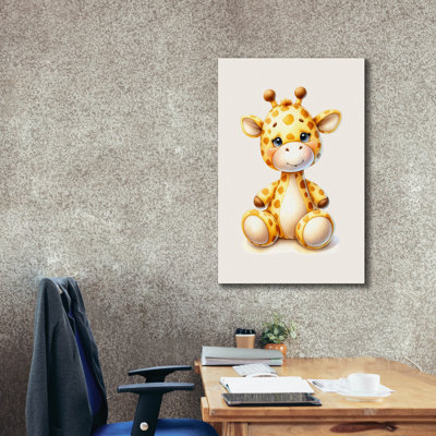 «Epic Graffiti» «Cuddly Giraffe» par Andreas Magnusson, art mural sur toile, 12 po x 18 po
