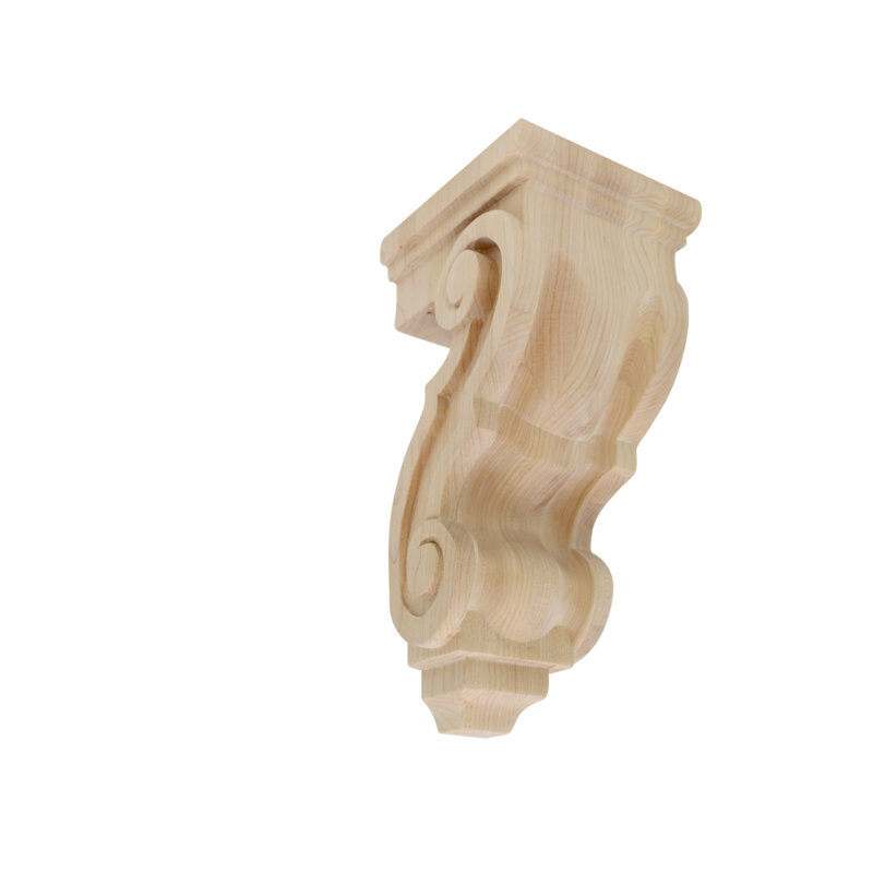 10'' H x 4.5'' W x 5'' D Solid Wood Bracket / Corbel
