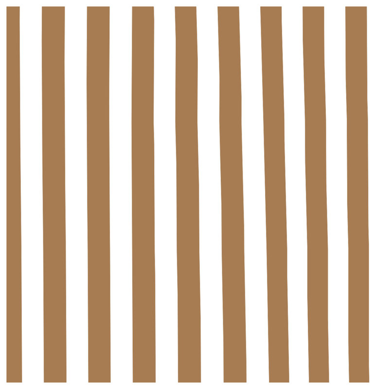 Brown Vertical Stripes Double Sided Throw Pillows, 16 x 16 inches