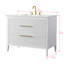 Meuble-lavabo simple 42 po avec plateau en pierre reconstituée Bilroy Egremt-910165900