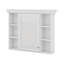 Armoire à pharmacie avec miroir, armoire de rangement murale avec miroir, tablettes ouvertes / intégrées et porte-118474800