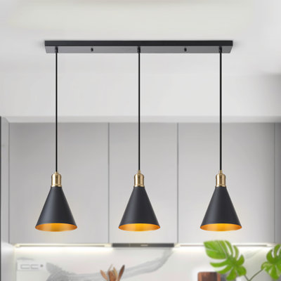 Woodby 3-Light Modern Pendant Light