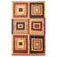 Tapisserie naturelle brune Kilim 6 pi 4 po x 9 pi 6 po