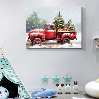 Christmas Tree Canvas Wall Art