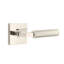 Emtek Select Privacy Interior Mortise w/ Square Rosette & L-Square Stem, Straight Knurled Lever-581103567-581103564