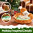 Gingerbread Man Hug Pet Sofa Bed-Multicolored