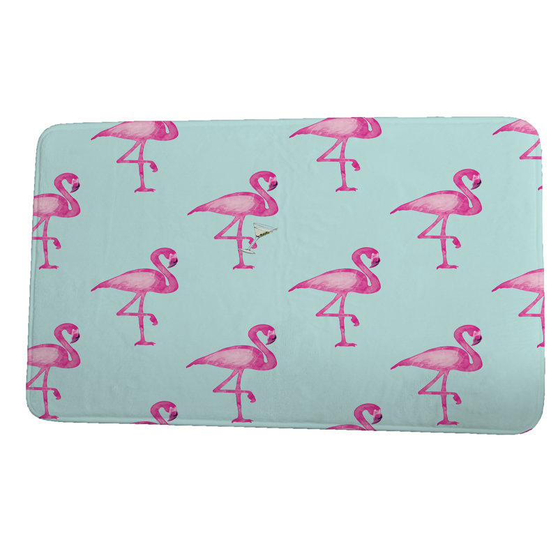 Lyndsey Non-Slip Bath Mat, Blue, 21" W x 34" L