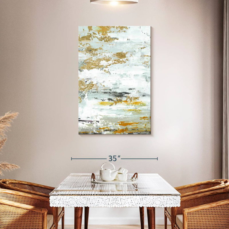 Avery Gold Magic Vertical Abstract II, 45" H x 30" W