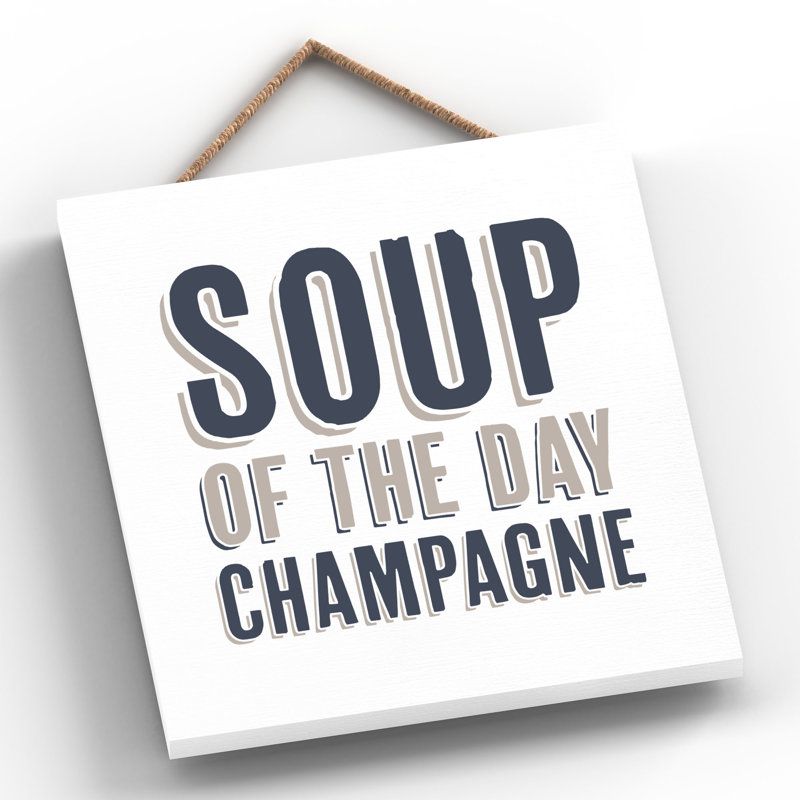Vivid Squid Wholesale Soup of the Day Champagne 1 Piece Wall Art