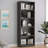 Freestanding 5-Shelf Adjustable Wood Bookcase, Perfect for Home and Office Organization in Grey-1490033876-1544977907