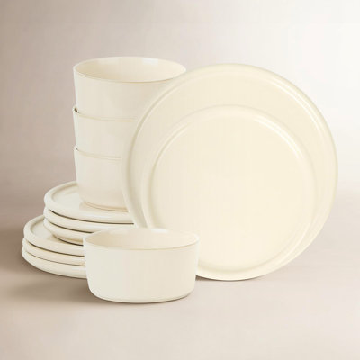 Stone Lain Eden 12-Piece Dinnerware Set Stoneware