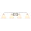  Éclairage pour salle de bain 4 lumières Blair en nickel satiné Blair-1926738559-1944385427