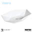 Karran Valera Lavabo de salle de bain vasque rectangulaire en porcelaine vitreuse