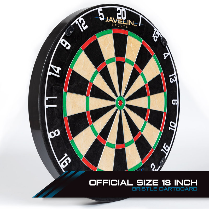 Volt Premium Bristle Dartboard with Steel Tip Darts