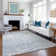 Premium Machine Washable Mayfield AMF36 Blue Rug