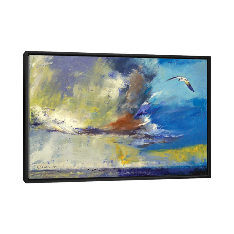 « loneliness », reproduction d’art sur toile, H 18 po x l 26 po x P 1,5 po, Toile encadrée noire, Pas de tapis