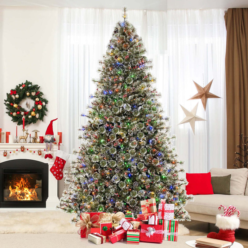 Arbre de Noël pin pré-éclairé, 9'