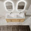 Meuble-lavabo autoportant avec lavabo, porte à fermeture douce-1213404111