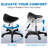 Saddle Stool with Wheels