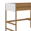 Lit mezzanine simple avec bureau, tête de lit et pied de lit rembourrés Boucle avec échelle, garde-corps de sécurité, lit mezzanine en bois d'hévéa