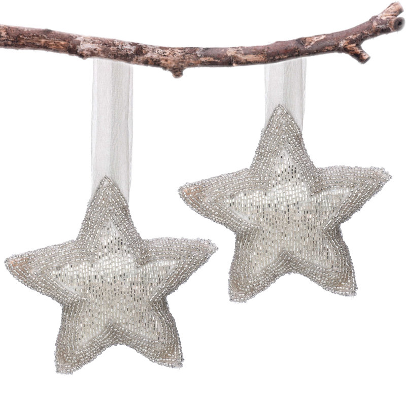 6'' Handmade Glass Holiday Shaped Ornament