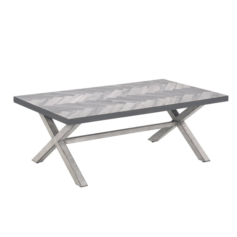Ensemble de conversation de patio en aluminium avec causeuse 5 pièces Mondawe