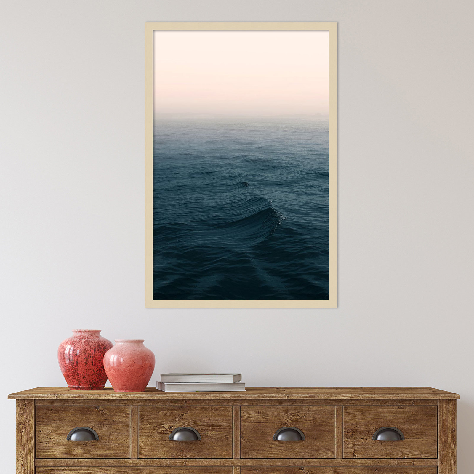 Ocean by Ian Winstanley, Brown, 22" W x 33" H